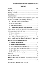 đề tài dự báo các bước phát triển của pháp luật về bảo tồn đa dạng sinh học ở nước ta