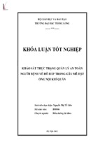 Khảo sát thực trạng quản lý an toàn người bệnh về hô hấp trong gây mê đặt ống nội khí quản