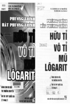 Phương trình bất phương trình hữu tỉ mũ logarit
