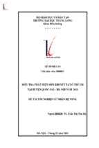 Luận văn điều tra phát hiện sớm khuyết tật ở trẻ em tại huyện quốc oai   hà nội