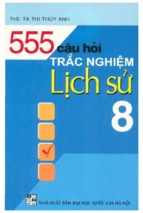 555 câu hỏi trắc nghiệm lịch sử 8