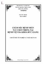 Chăm sóc bệnh nhân tay chân miệng tại bệnh viện đa khoa đức giang