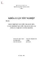 Hoàn thiện kế toán tiêu thụ hàng hóa và xác định kết quả tiêu thụ hàng hóa tại công ty tnhh mtv cường thương
