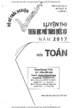 Bộ đề trắc nghiệm luyện thi THPT Quốc Gia 2017 môn Toán