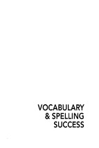 Vocabulary & spelling success in 20 minutes a day, 5th edition 