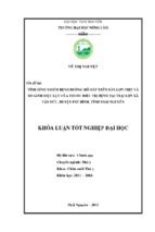 Tình hình nhiễm bệnh đường hô hấp trên đàn lợn thịt và so sánh hiệu lực của thuốc điều trị bệnh tại trại lợn xã tân đức   huyện phú bình   tỉnh thái nguyên