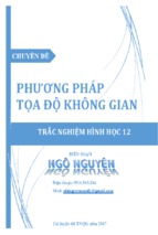 Phương pháp tọa độ không gian hoàn chỉnh