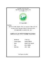 đánh giá thực trạng công tác quản lý nhà nước về đất đai xã thanh luông   huyện điện biên   tỉnh điện biên giai đoạn 2013   2015