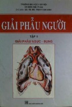 Giáo trình giải phẫu người tập 2 trịnh văn minh 