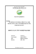 đo chỉnh lý bản đồ địa chính tỷ lệ 11000 phường tích lương   thành phố thái nguyên   tỉnh thái nguyên