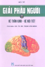 Giáo trình giải phẫu người tập 3 trịnh văn minh 