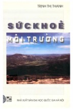 Sức khỏe môi trường (nxb đại học quốc gia 2007)   trịnh thị thanh, 330 trang 