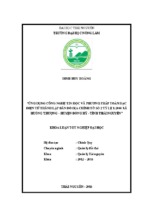 ứng dụng công nghệ tin học và phương pháp toàn đạc điện tử thành lập bản đồ địa chính tỷ lệ 12000 tại xã huống thượng,   huyện đồng hỷ   tỉnh thái nguyên