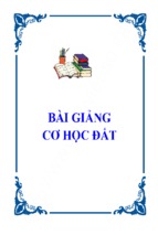 Bài giảng cơ học đất   nhiều tác giả