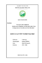 ứng dụng công nghệ gps thành lập lưới không chế mặt bằng đo vẽ tại xã nhạo sơn   huyện sông lô   tỉnh vĩnh phúc