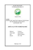 đánh giá thực trạng chuyển đổi mục đích sử dụng đất trên địa bàn xã quyết thắng, giai đoạn 2011   2015