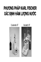 Phương pháp karl fischer xác định hàm lượng nước