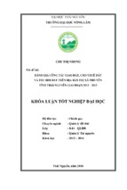 đánh giá công tác giao đất, cho thuê đất và thu hồi đất trên địa bàn thị xã phổ yên tỉnh thái nguyên giai đoạn 2013   2015