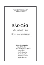 Báo cáo môn điện tử y sinh đề tài các nhóm máu