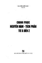 Chinh phục nguyên hàm   tích phân từ a   z