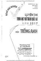 Bộ đề trắc nghiệm luyện thi thpt qg 2017 môn tiếng anh