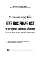10 bài toán hình học gt phẳng oxy nguyễn thanh tùng phần 1