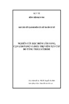 NGHIÊN CỨU ĐẶC ĐIỂM LÂM SÀNG,  CẬN LÂM SÀNG VÀ ĐIỀU TRỊ VIÊM TỤY CẤP DO TĂNG TRIGLYCERIDE