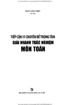 Tiếp cận 11 chuyên đề giải nhanh trắc nghiệm toán - DINH CONG DIEU