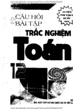 Câu hỏi và bài tập trắc nghiệm toán 12