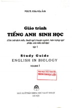 Giáo trình tiếng anh sinh học study guide english in biology volume 1