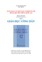 500 câu hỏi mới nhất môn giáo dục công dân