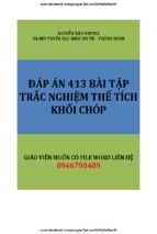Dap an 413 bai tap trac nghiem the tich khoi chop