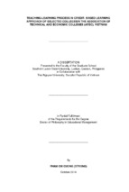 Teaching   learning process in credit   based learning approach of selected collegesin the assiciation of technical and economic colleges (atec), viet nam