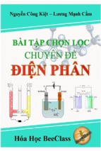 Bài tập chọn lọc chuyên đề điện phân