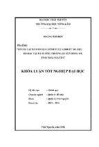 Thành lập bản đồ địa chính tỷ lệ 1:2000 từ số liệu đo đạc tại xã Huống Thượng, huyện Đồng Hỷ, tỉnh Thái Nguyên