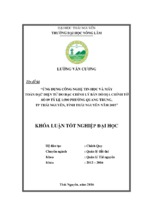 ứng dụng công nghệ tin học và máy toàn đạc điện tử đo đạc chỉnh lý bản đồ địa chính tờ số 09 tỷ lệ 1500 phường quang trung   thành phố thái nguyên năm 2015