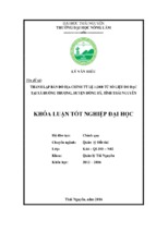 Thành lập bản đồ địa chính tỷ lệ 12000 từ số liệu đo đạc tại xã huống thượng   huyện đồng hỷ   tỉnh thái nguyên
