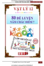 80 đề luyện nắm chắc đểm 7 môn vật lý