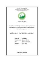 Xây dựng cơ sở dữ liệu đánh giá thích nghi đất đai phát triển cây cam sành địa bàn huyện hàm yên   tỉnh tuyên quang
