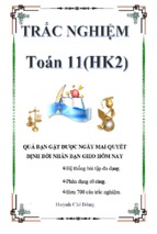 bài tập trắc nghiệm toán 11 (hk2) - huỳnh chí dũng