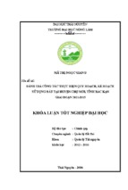 đánh giá công tác thực hiện quy hoạch, kế hoạch sử dụng đất tại huyện chợ mới   tỉnh bắc kạn, giai đoạn 2011 2015