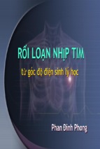 Rối loạn nhịp tim  từ góc độ điện sinh lý học (phan đình phong)