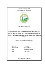 ứng dụng công nghệ tin học và phương pháp toàn đạc điện tử thực hiện công tác chỉnh lý bản đồ địa chính tờ số 102 tỷ lệ 11000 xã nghinh tường   huyện võ nhai   tỉnh thái nguyên