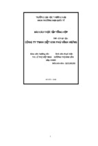 Báo cáo thực tập tổng hợp tại công ty tnhh dệt kim phú vĩnh hưng