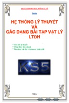 Hệ thống lý thuyết và các dạng bài tập vật lý luyện thi đại học  nâng cao