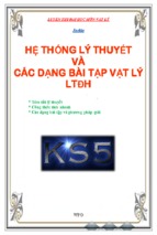 Hệ thống lý thuyết và các dạng bài tập vật lý luyện thi đại học nâng cao 