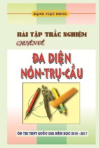Bài tập trắc nghiệm chuyên đề khối đa diện mặt nón trụ cầu đặng việt đông