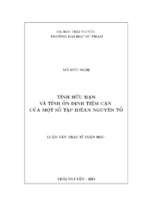 Tính hữu hạn và tính ổn định tiệm cận của một số tập iđêan nguyên tố