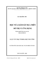 Học nửa giám sát dựa trên đồ thị và ứng dụng