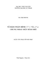 Về hàm phân hình f'p' (f) và g'p' (g) chung nhau một hàm nhỏ